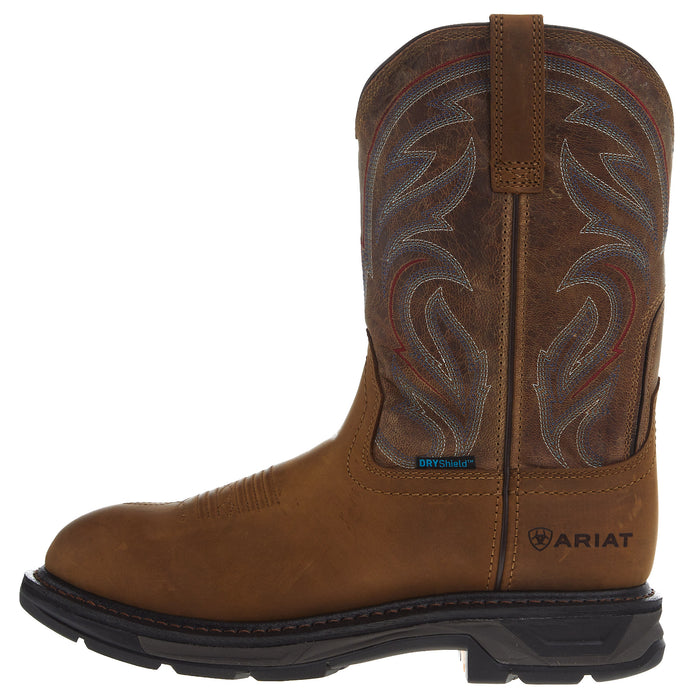 Ariat Men's Workhog XT H2O Distressed Bravo Brown Soft Toe Work Boot