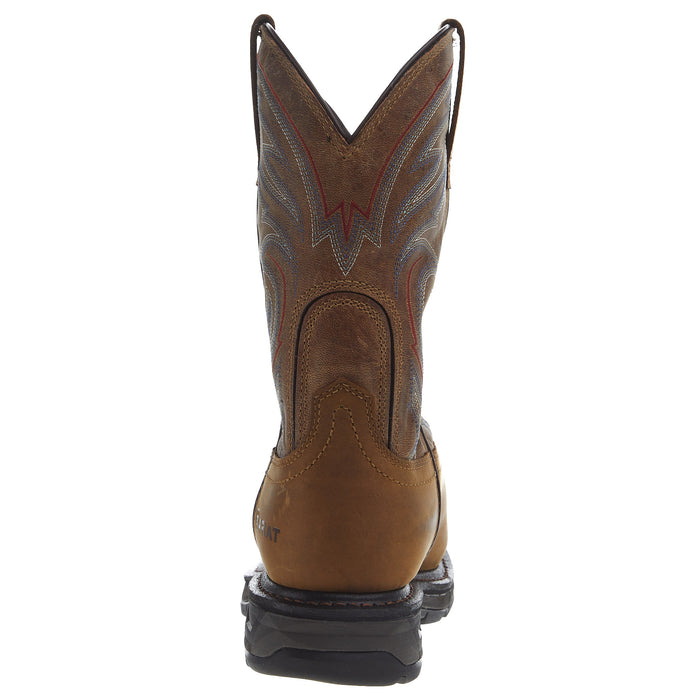 Ariat Men's Workhog XT H2O Distressed Bravo Brown Soft Toe Work Boot