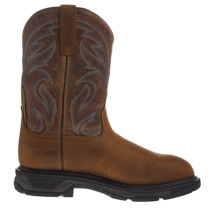 Ariat Men's Workhog XT H2O Distressed Bravo Brown Soft Toe Work Boot