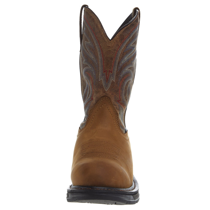 Ariat Men's Workhog XT H2O Distressed Bravo Brown Soft Toe Work Boot