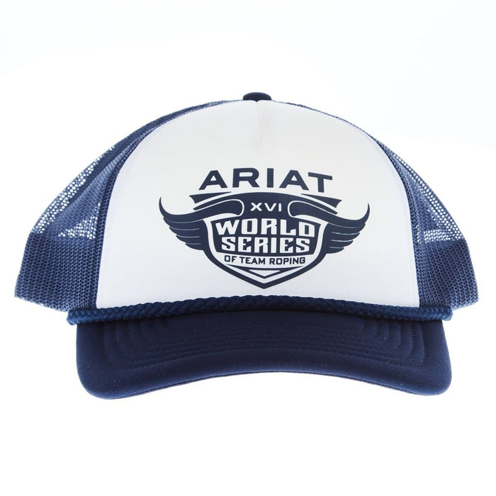 World Series NRS Ariat Series White and Navy Cap