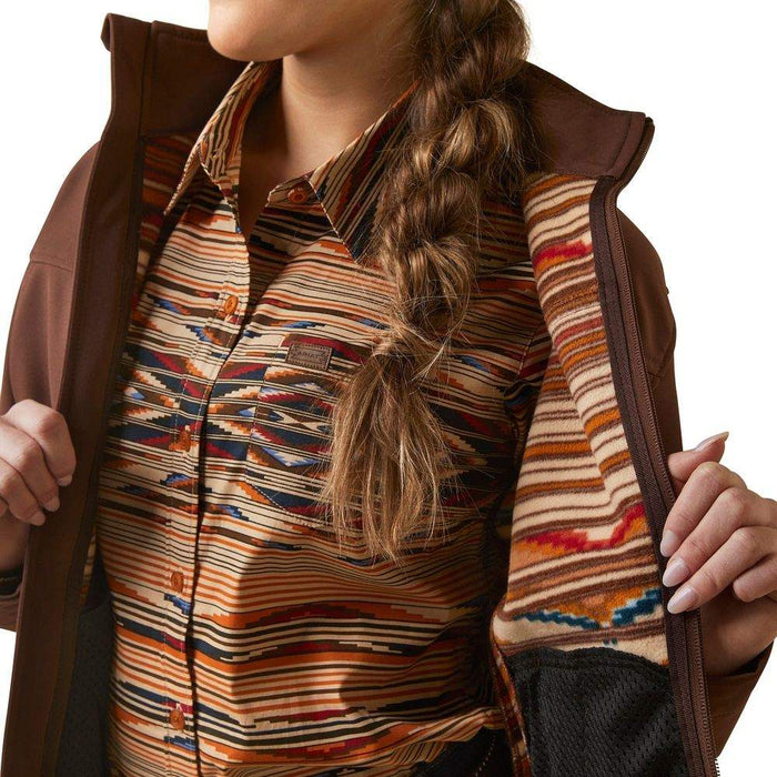 Ariat Women's Brown Team Logo Softshell Chimayo Jacket