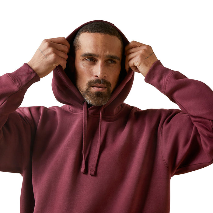 Ariat Men's Rebar Marble Brick Arm Logo Hoodie