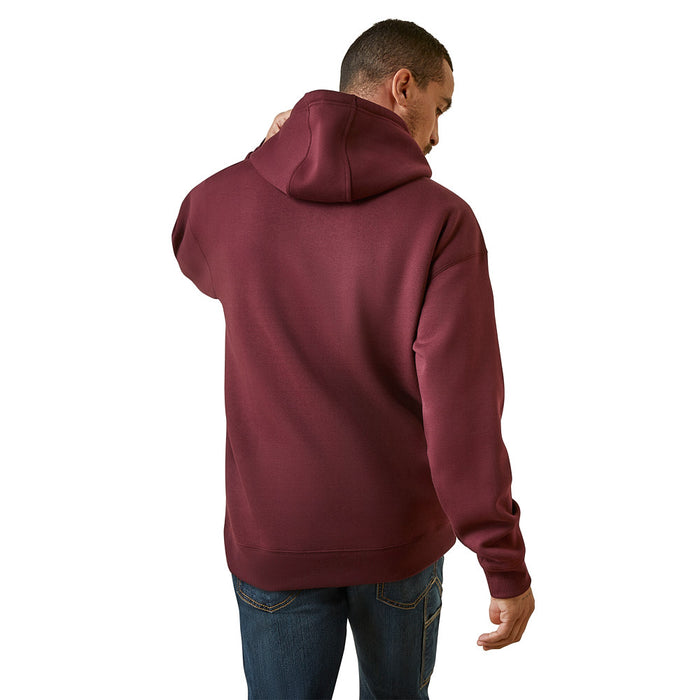 Ariat Men's Rebar Marble Brick Arm Logo Hoodie