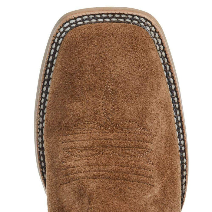 Ariat Men's Brushrider Suntan Roughout 13in Rusty Brown Top