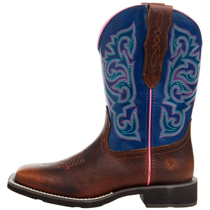 Ariat Women's Delilah Stretchfit Dark Cottage/ Ole Blue 10 In Top Boot