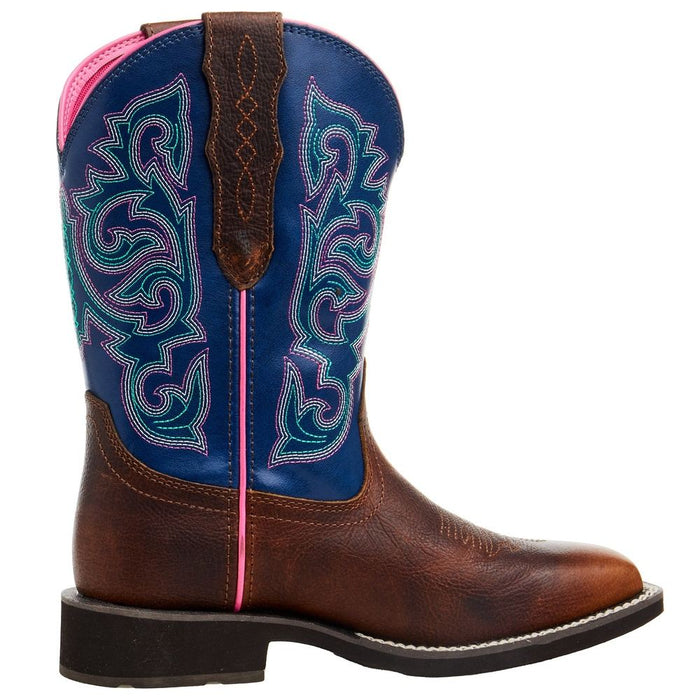 Ariat Women's Delilah Stretchfit Dark Cottage/ Ole Blue 10 In Top Boot