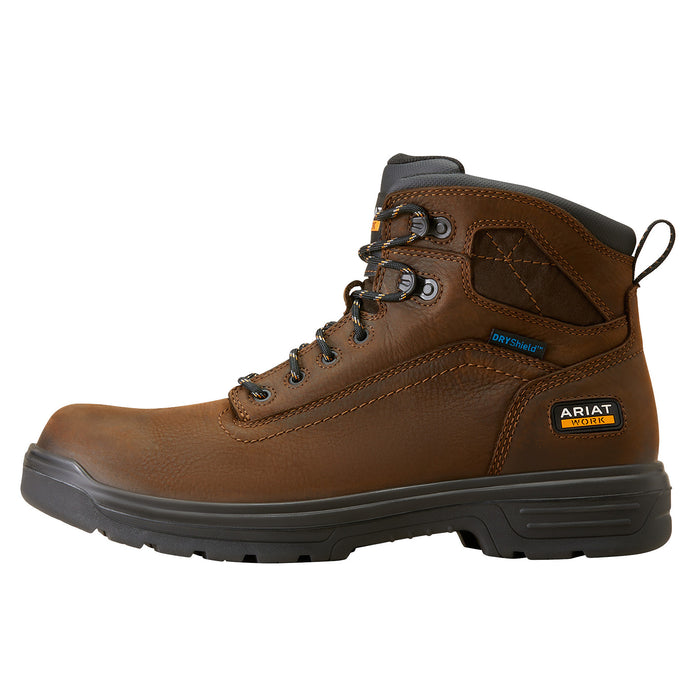 Ariat Men's Turbo 6in. H2O Rich Brown Soft Toe Work Boot