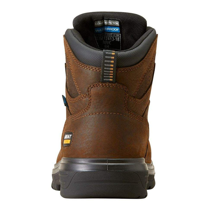 Ariat Men' s Turbo 6in. H2O Rich Brown Carbon Toe Work Boot