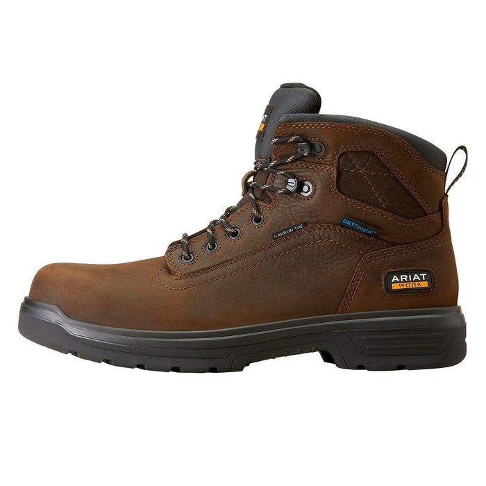 Ariat Men' s Turbo 6in. H2O Rich Brown Carbon Toe Work Boot