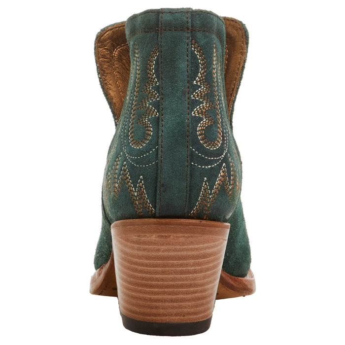 Ariat Women's Dixon Poseidon Suede Snip Toe Bootie