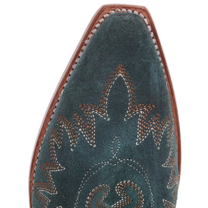 Ariat Women's Dixon Poseidon Suede Snip Toe Bootie