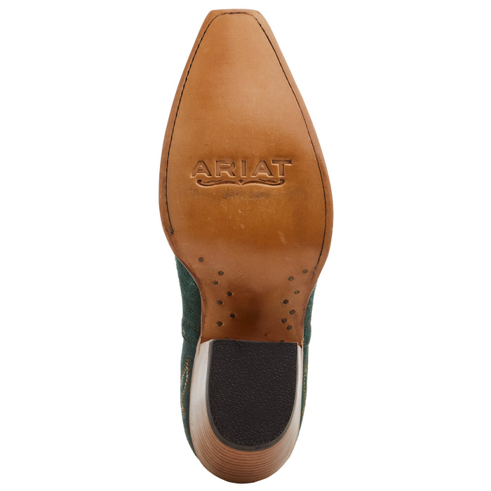 Ariat Women's Dixon Poseidon Suede Snip Toe Bootie