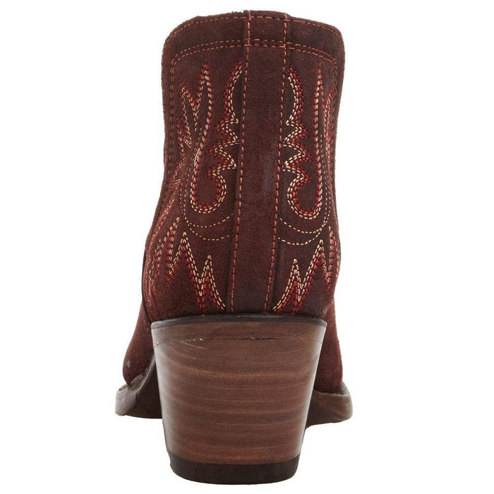 Ariat Women's Dixon Merlot Suede Snip Toe Bootie