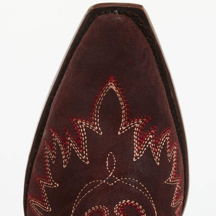 Ariat Women's Dixon Merlot Suede Snip Toe Bootie