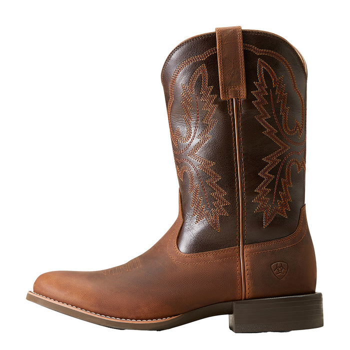 Ariat Men's Sport Stratten Sorrel Crunch Cowboy Boot