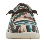Ariat Men's Hilo Stretch Lace Blue Southwest Print Dark Denim Casual Shoe