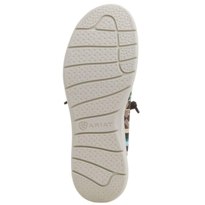 Ariat Men's Hilo Stretch Lace Blue Southwest Print Dark Denim Casual Shoe