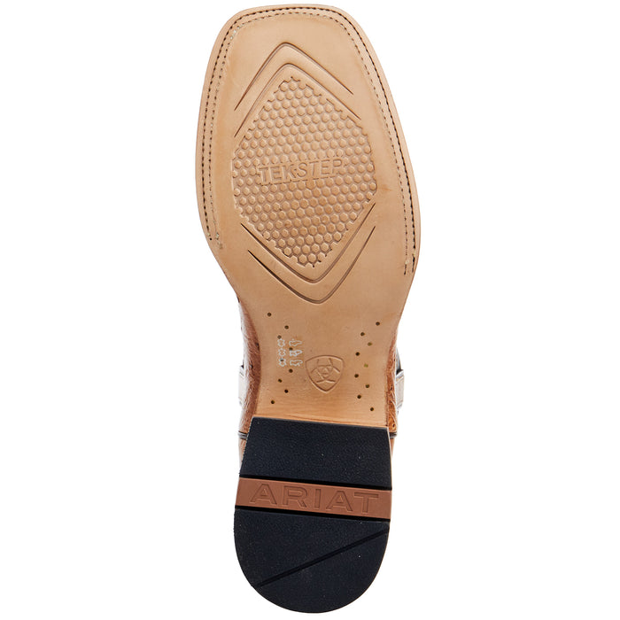Ariat Men's Antique Tan Smooth Quill Ostrich 13in Midnight Black Top C Ariat Men's Antique Tan Smooth Quill Ostrich 13in Midnight Black Top C