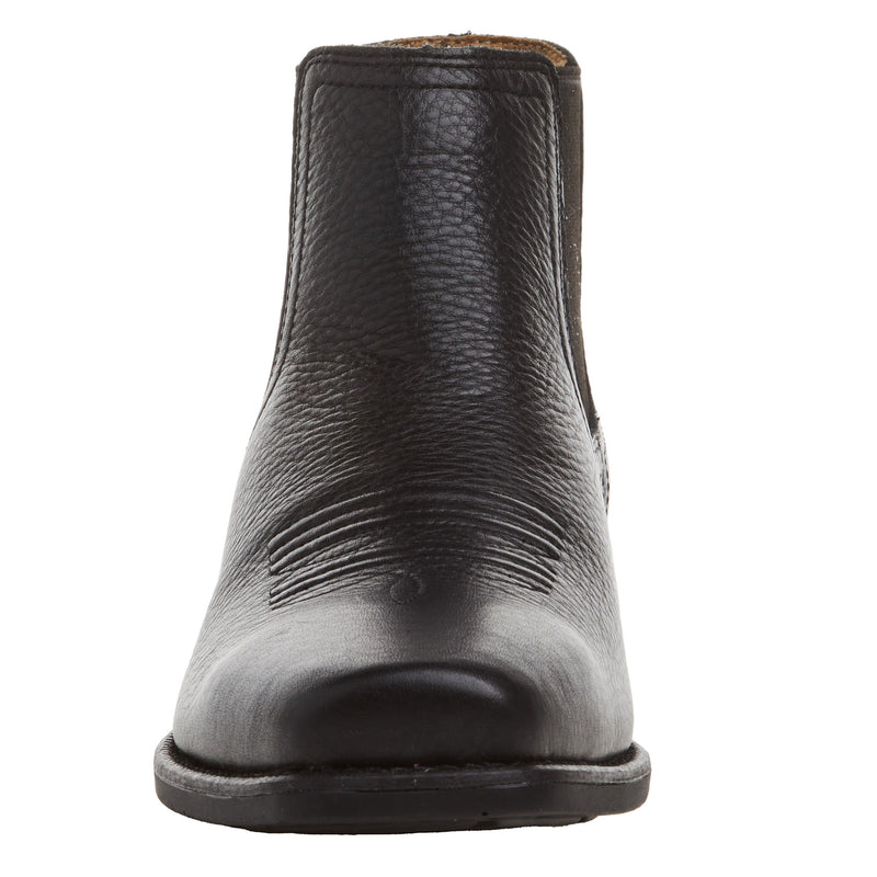 Ariat Men's Booker Ultra Square Toe 6in Black Deertan Top Pull On