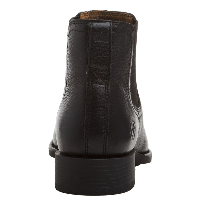 Ariat Men's Booker Ultra Square Toe 6in Black Deertan Top Pull On
