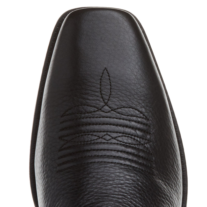 Ariat Men's Booker Ultra Square Toe 6in Black Deertan Top Pull On