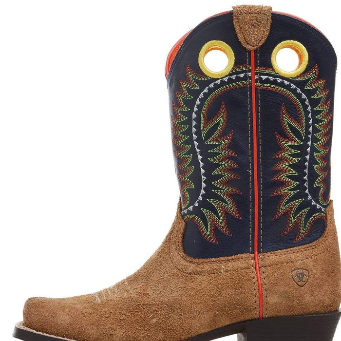 Ariat Child/Youth Derby Monroe Tan Roughout and Inkwell Boot