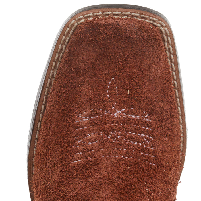 Ariat Kids Derby Monroe Terracotta Roughout and Royal Gold Metallic Boot
