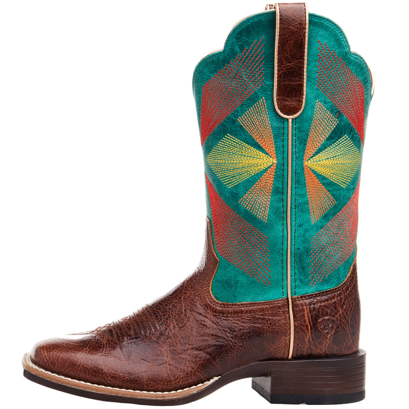 Ariat Women's Oak Grove Gingersnap/ Jaded 11 In Top Boot