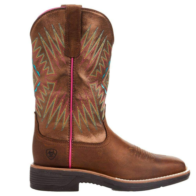 Ariat Women's Ridgeback Distressed Tan/ Bridle Tan 11 In Top Boot