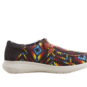 Ariat Men's Hilo Stretch Lace Fiery Aztec Print Dark Denim Casual Shoe