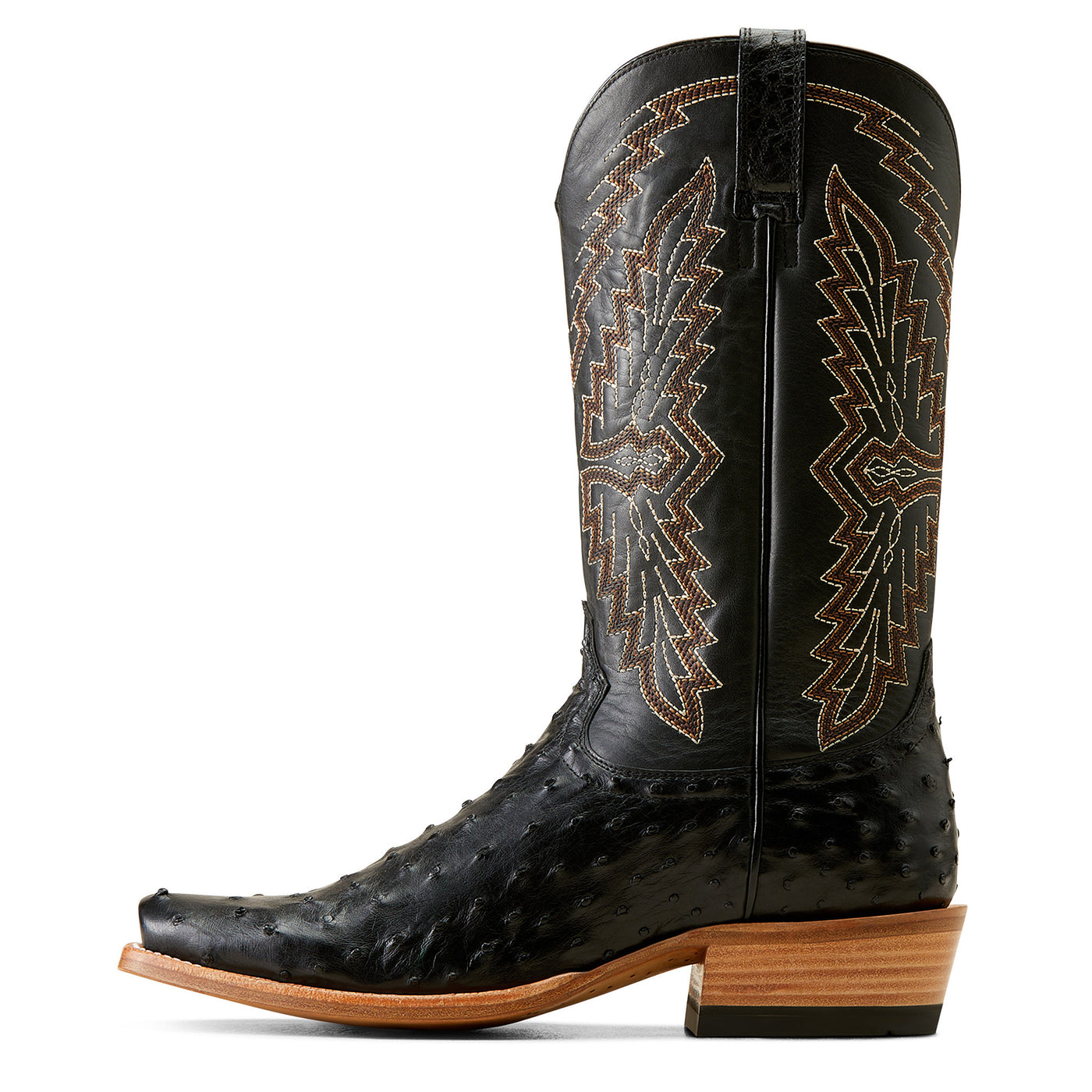 Ariat Mens Relentless Futurity Done Right Black Full Quill Ostrich Boo