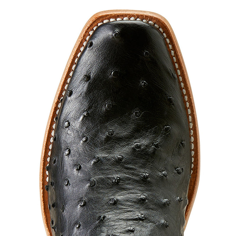 Ariat Mens Relentless Futurity Done Right Black Full Quill Ostrich Boot