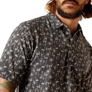 Ariat Mens Modern Fit Ebony Polo