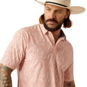 Ariat Mens Modern Fit Rose Polo