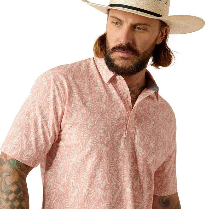 Ariat Mens Modern Fit Rose Polo