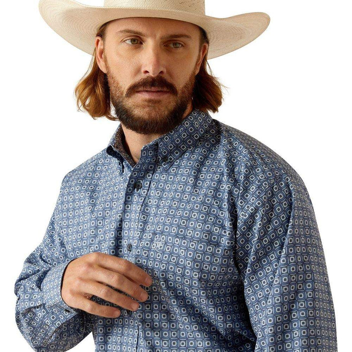 Ariat Mens 360 Airflow Blue Shirt