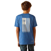 Ariat Boy's Charger Monaco Blue Spirited Tee
