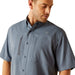 Ariat Men's VentTek Newsboy Blue Shirt