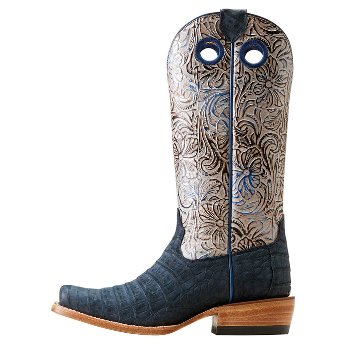 Ariat Women`s Navy Sueded Caiman Belly Futurity Boon Cowgirl Boot