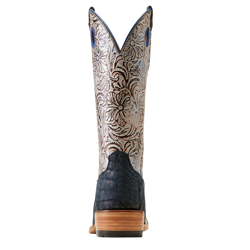 Ariat Women`s Navy Sueded Caiman Belly Futurity Boon Cowgirl Boot
