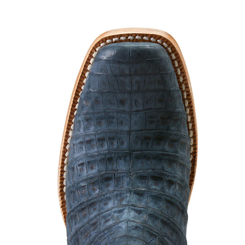 Ariat Women`s Navy Sueded Caiman Belly Futurity Boon Cowgirl Boot