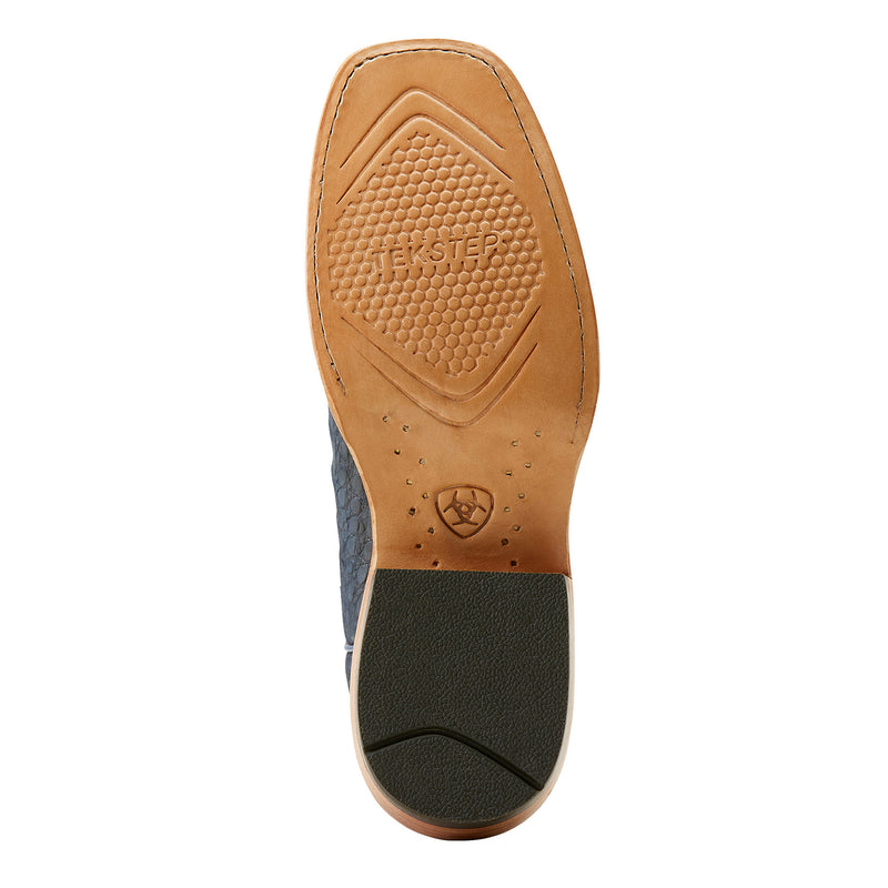 Ariat Women`s Navy Sueded Caiman Belly Futurity Boon Cowgirl Boot