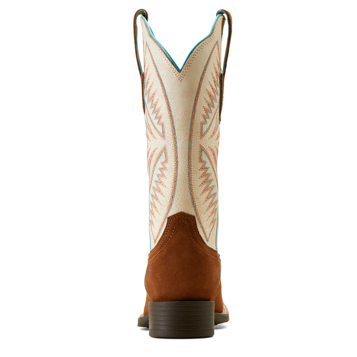 Ariat Womens Round Up Ruidoso Cedar Roughout 12 In Top Cowgirl Boot