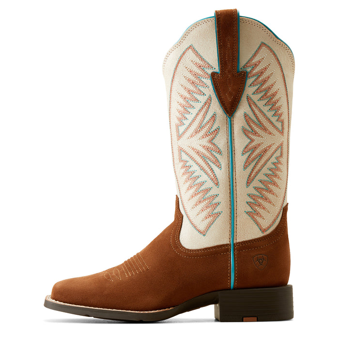 Ariat Womens Round Up Ruidoso Cedar Roughout 12 In Top Cowgirl Boot