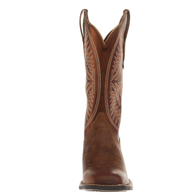 Ariat Women's Round Up Ruidoso Brown Vamp 12In Brown Top Boot