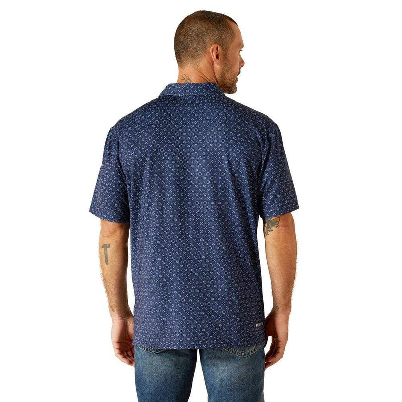 Ariat Men's Blue Depths 360 AirFlow Polo