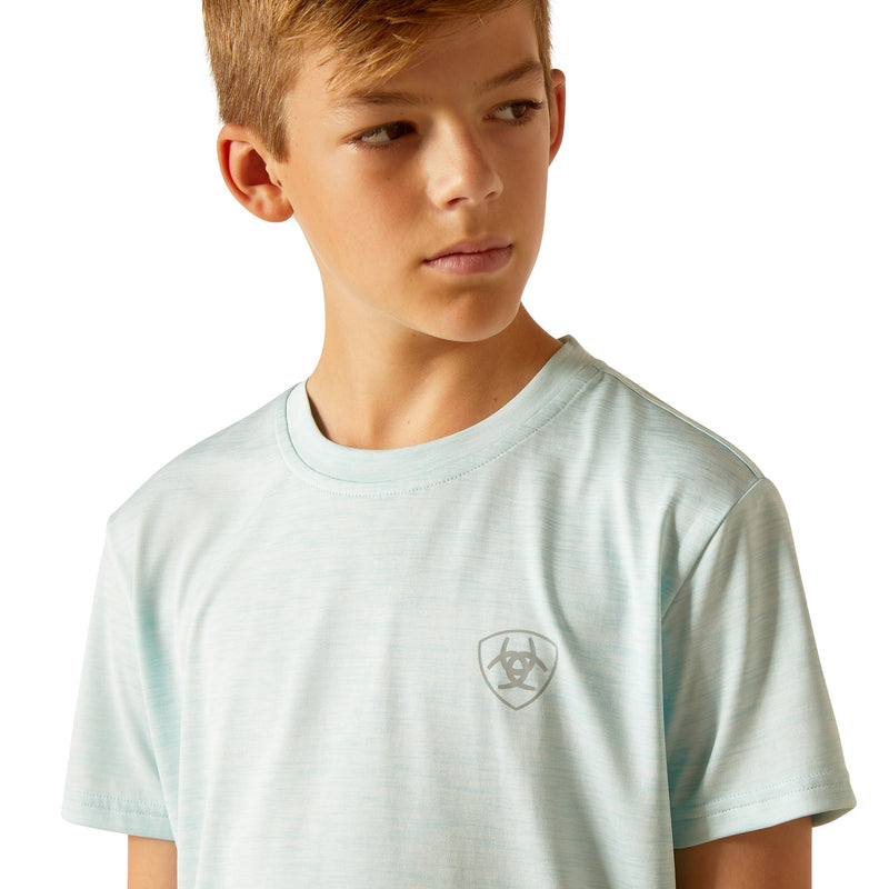 Ariat Boys Charger ARI Aqua Crestline Tee