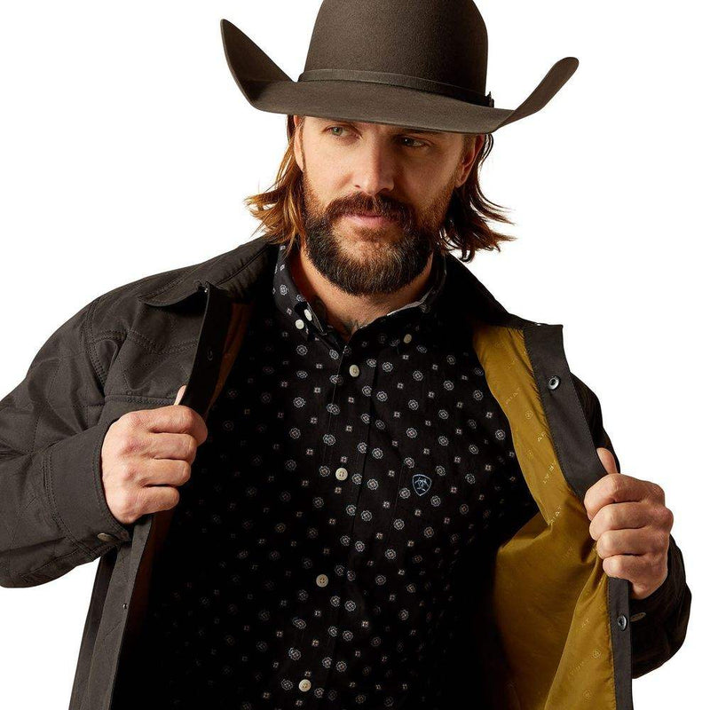 Ariat Mens Grizzly Black Shirt Jacket