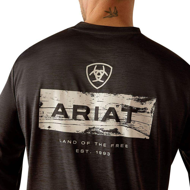 Ariat Mens Black Charger Stacks Tee